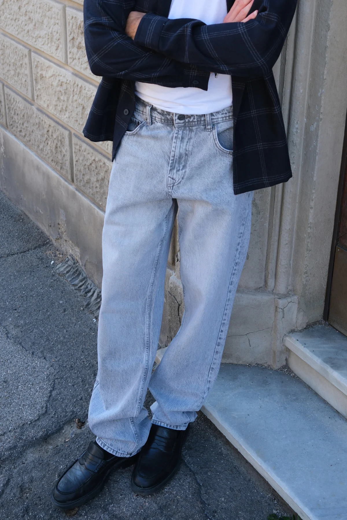 Entspannte Fit Jeans - grauer Jeans - Image 2