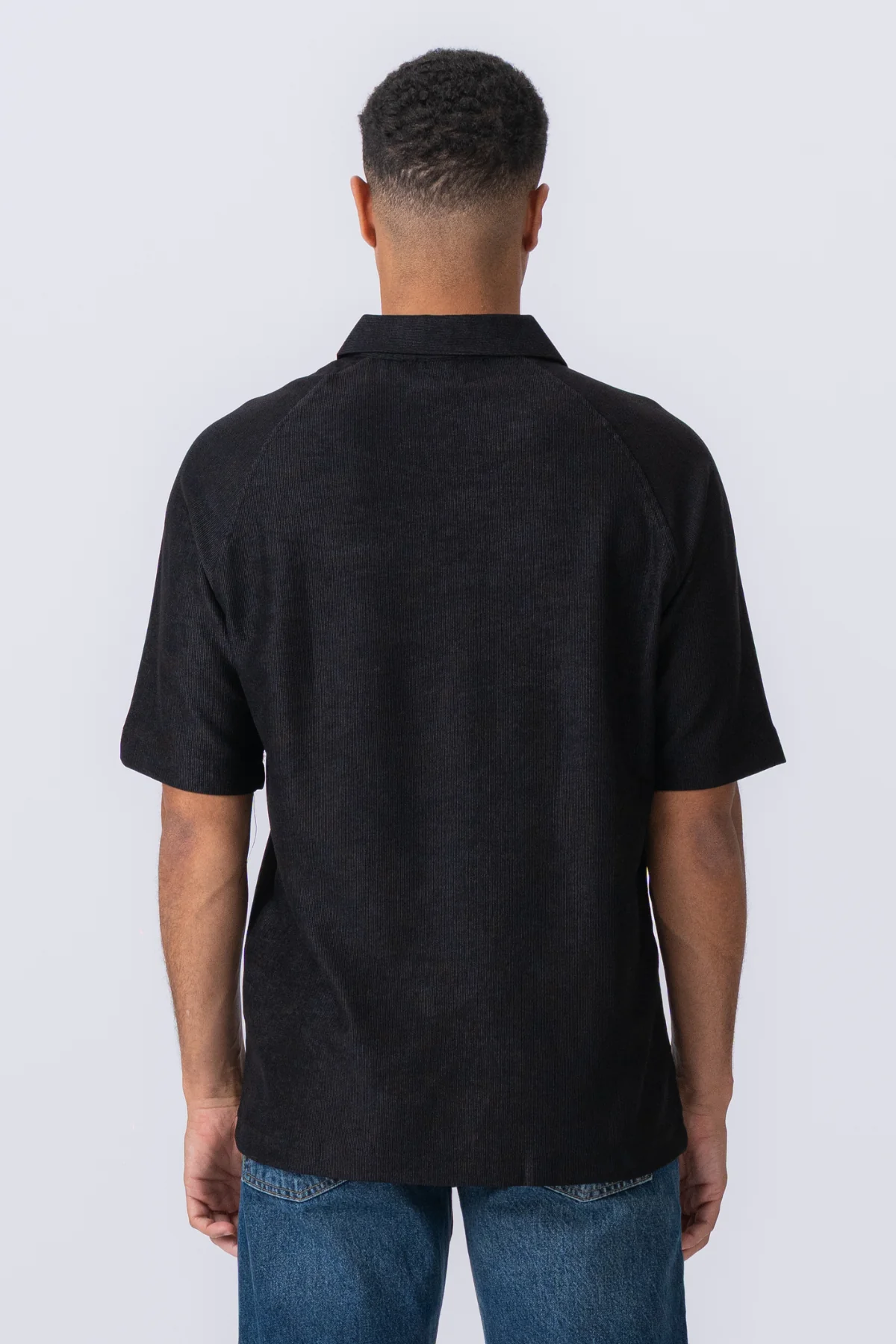 Enzo Kurzarm halbe Zip - Schwarz - Image 9