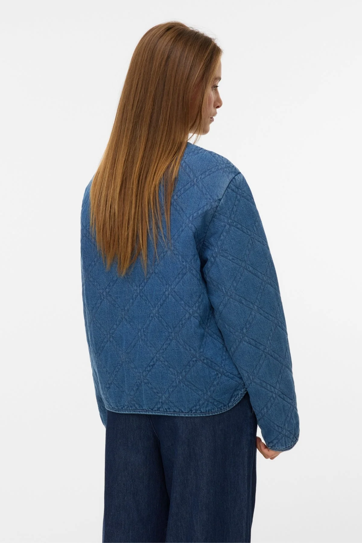 Era Steppjacke – Mittelblauer Denim - Image 4