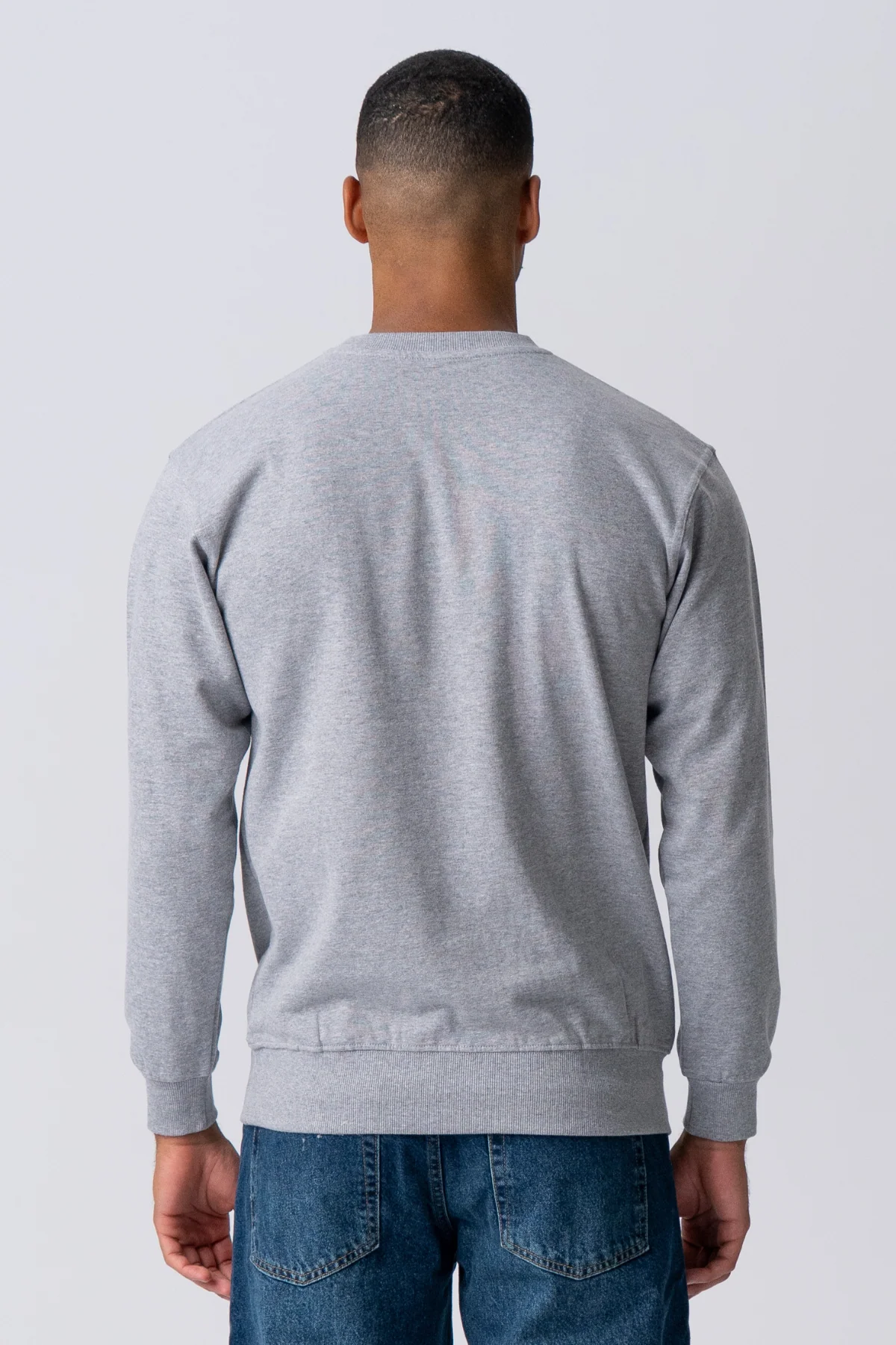 Essential Crewneck – Graumeliert - Image 7