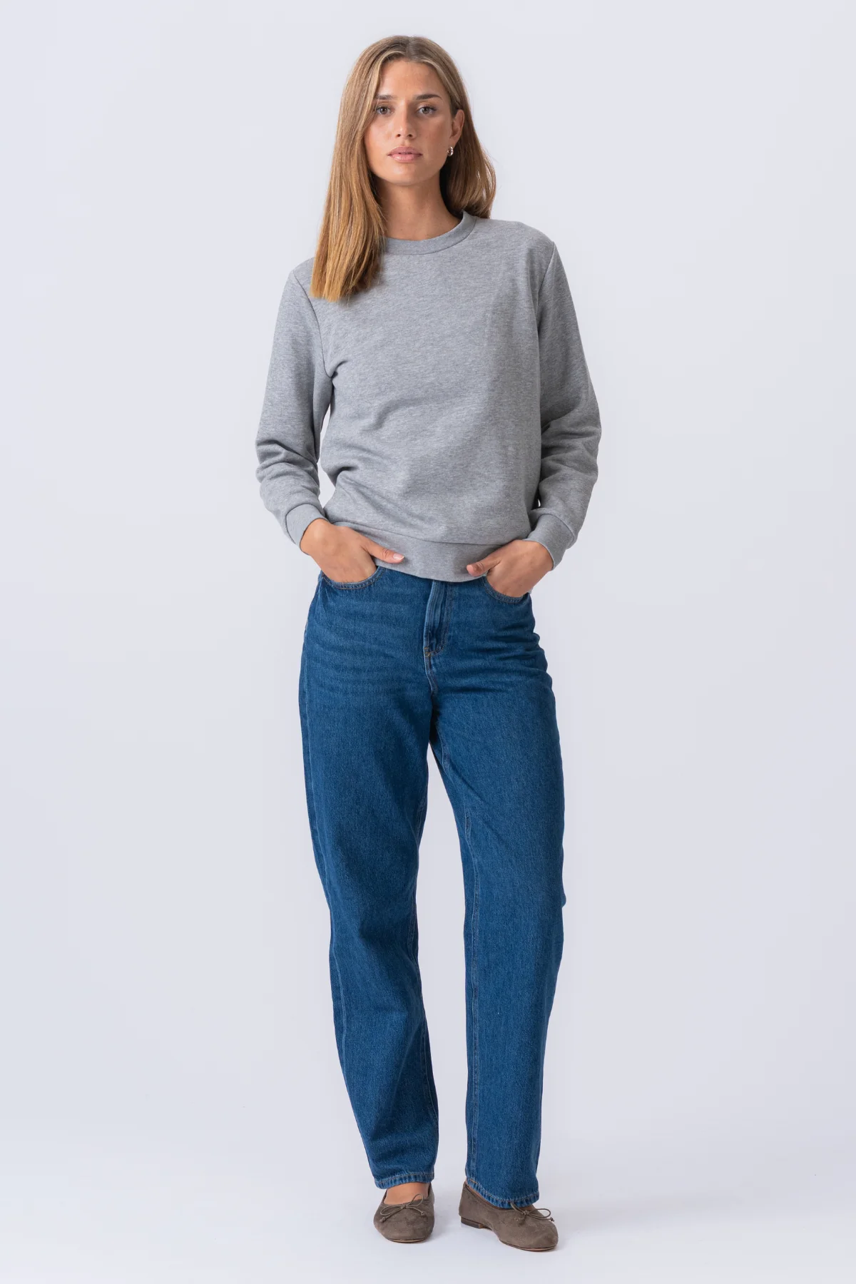 Essential Crewneck – Graumeliert - Image 2