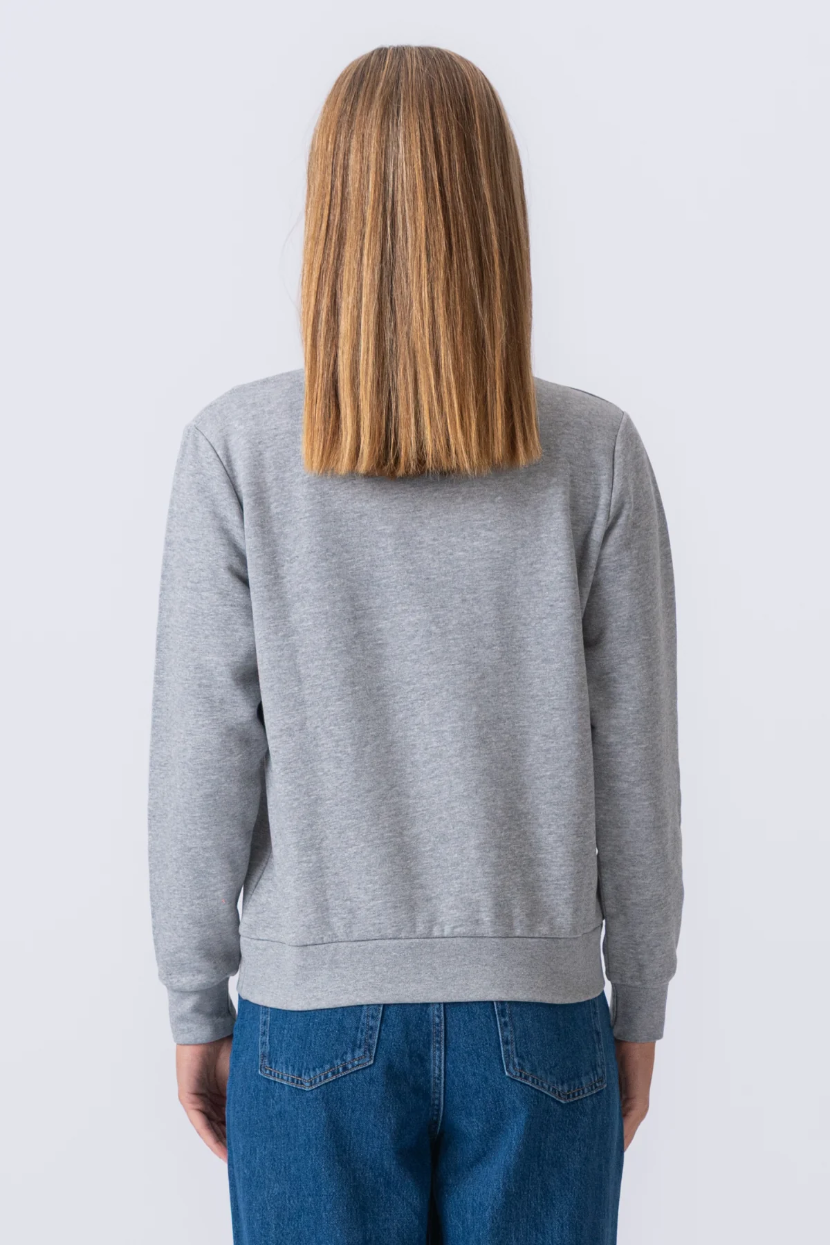 Essential Crewneck – Graumeliert - Image 3