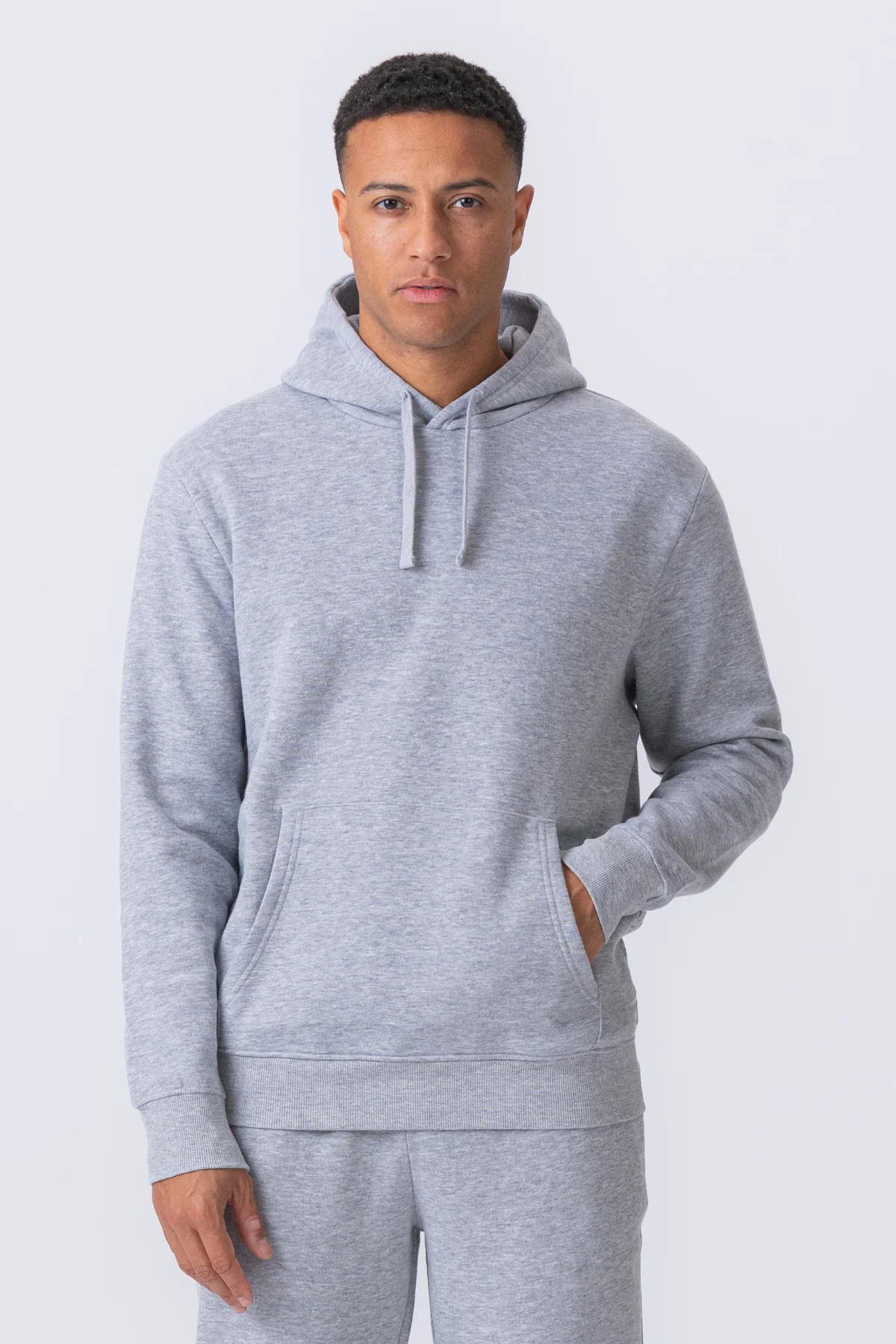 Essential Kapuzenpullover – Grau Melange - Image 5