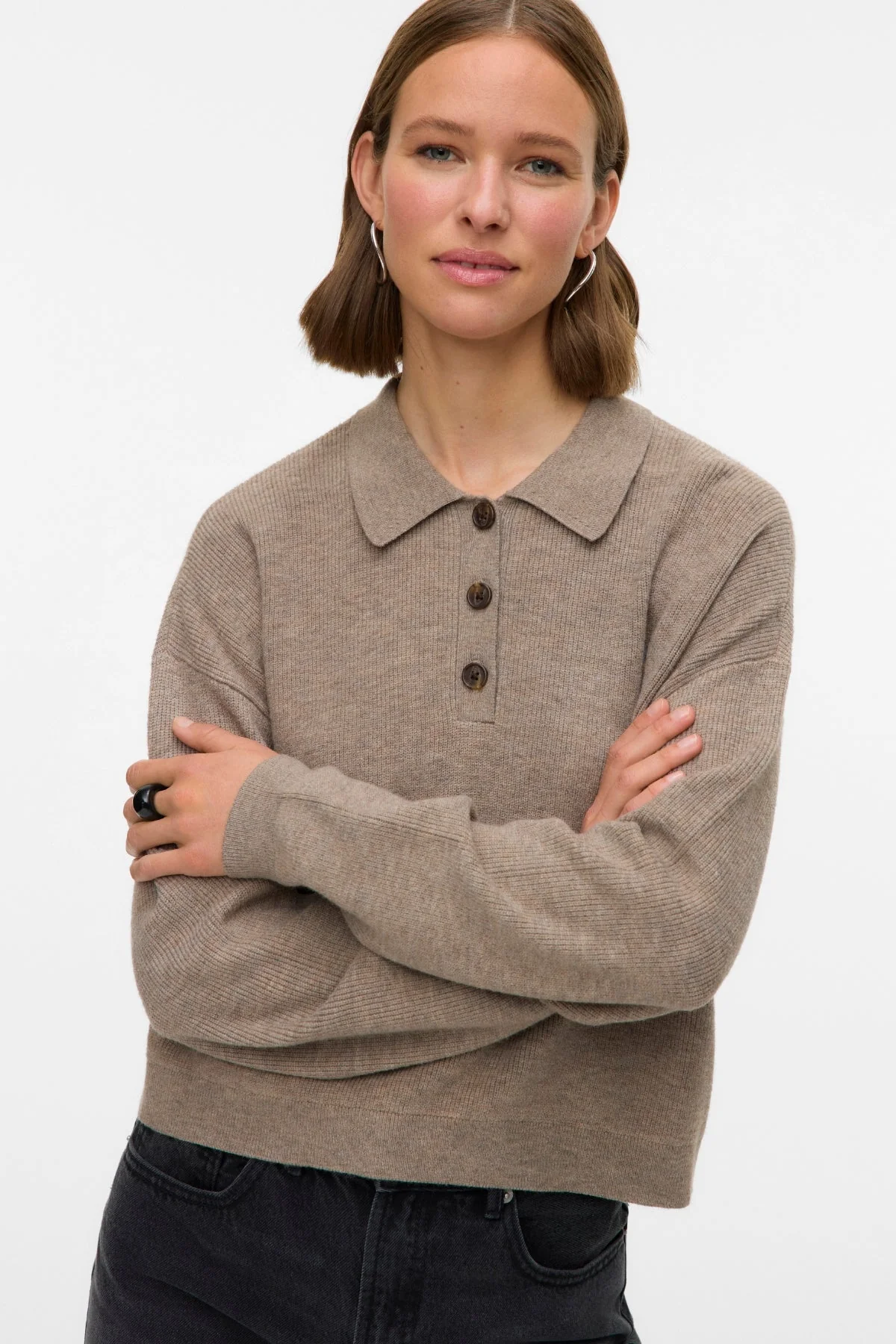 Aufregender Rollkragenpullover – Silver Mink