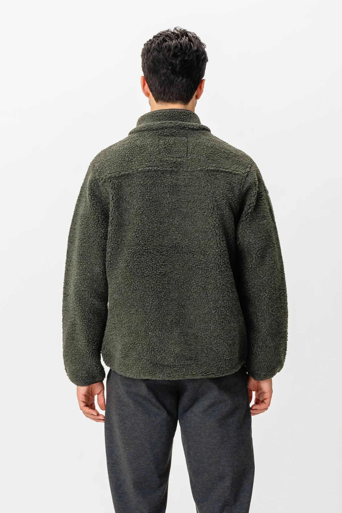 Fleecejacke - dunkle Olive - Image 7