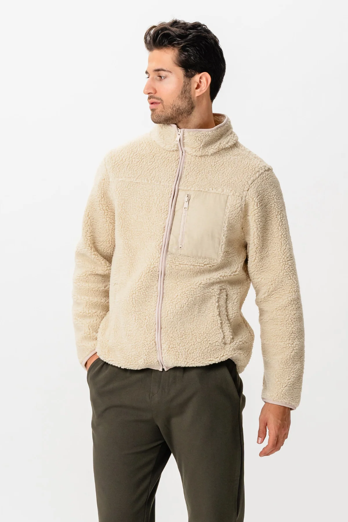 Fleecejacke - Sand - Image 4