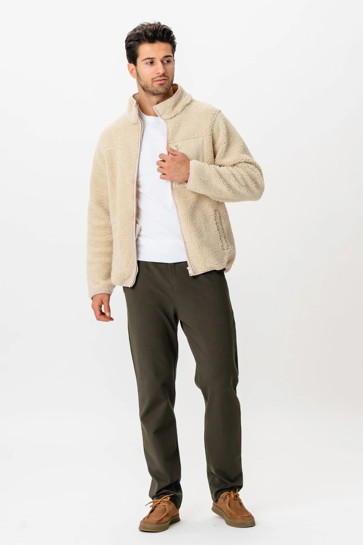 Fleecejacke - Sand - Image 5