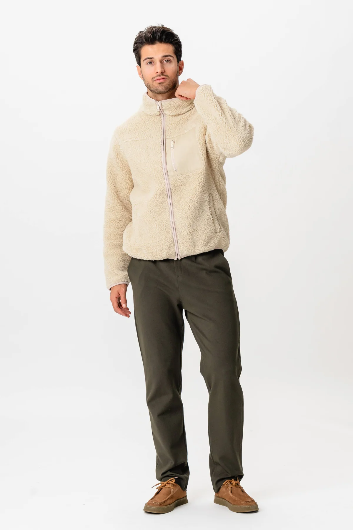 Fleecejacke - Sand - Image 6