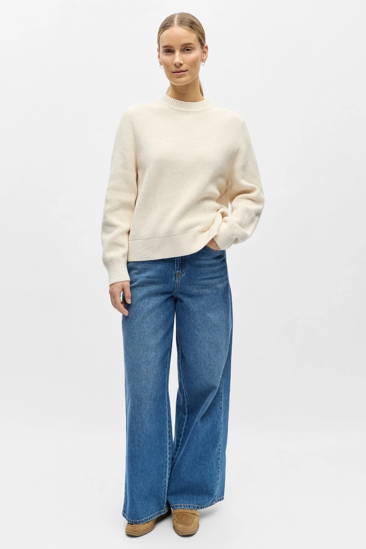 Flo Strickpullover – Weißer Sand - Image 2