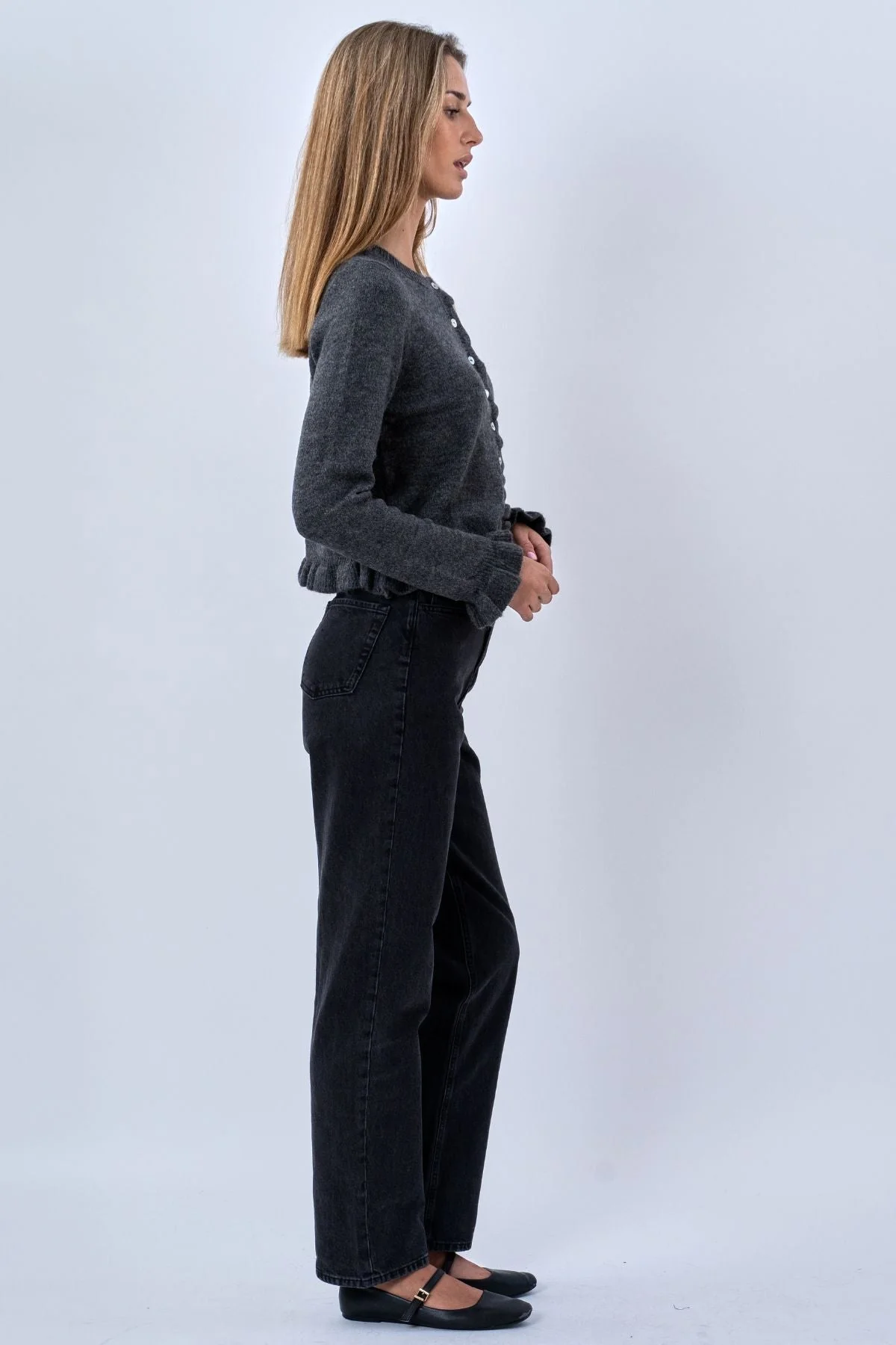 Flora-Cardigan – Grau - Image 3
