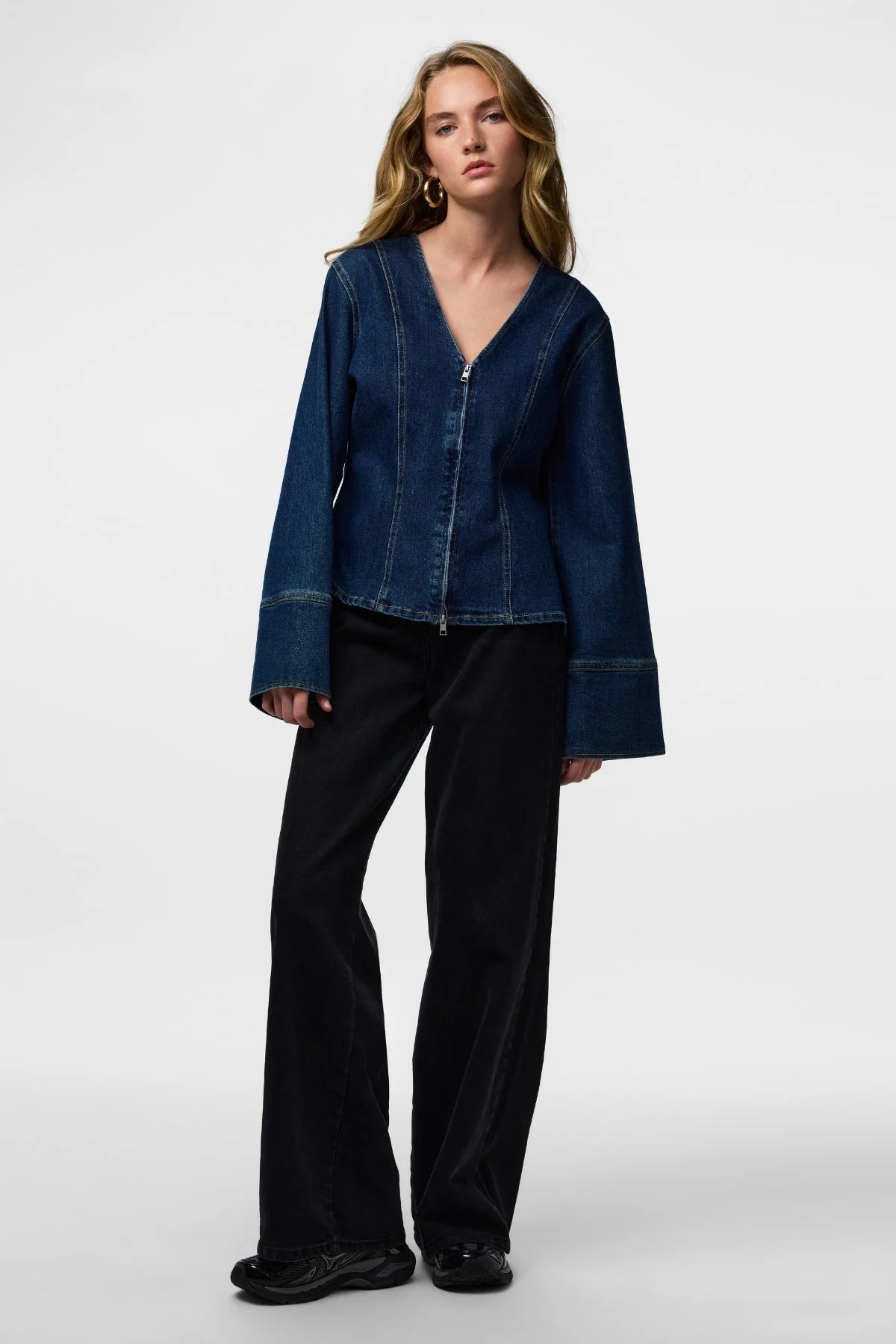 Flora Jeanshemd – Dunkelblauer Denim - Image 2