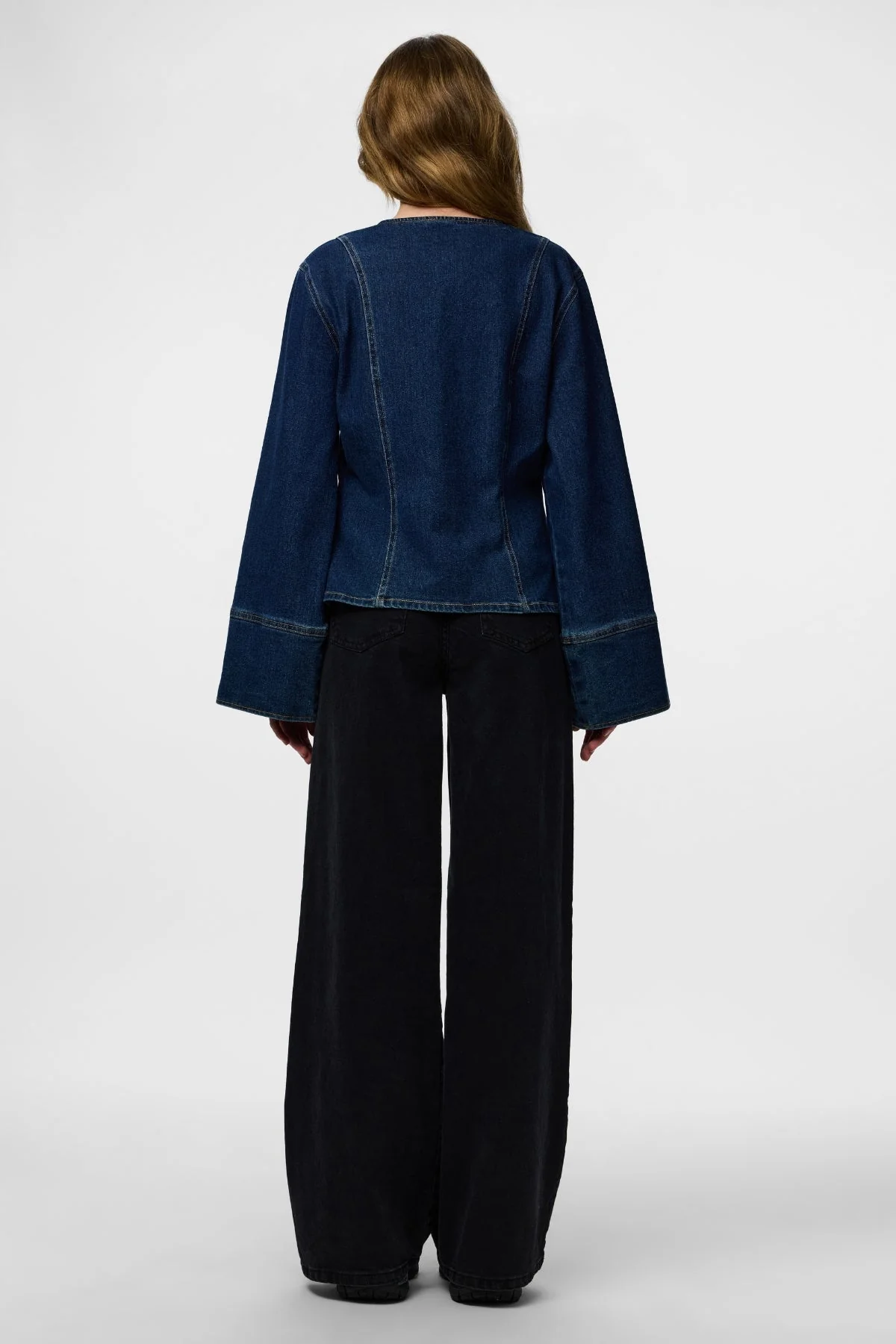 Flora Jeanshemd – Dunkelblauer Denim - Image 5