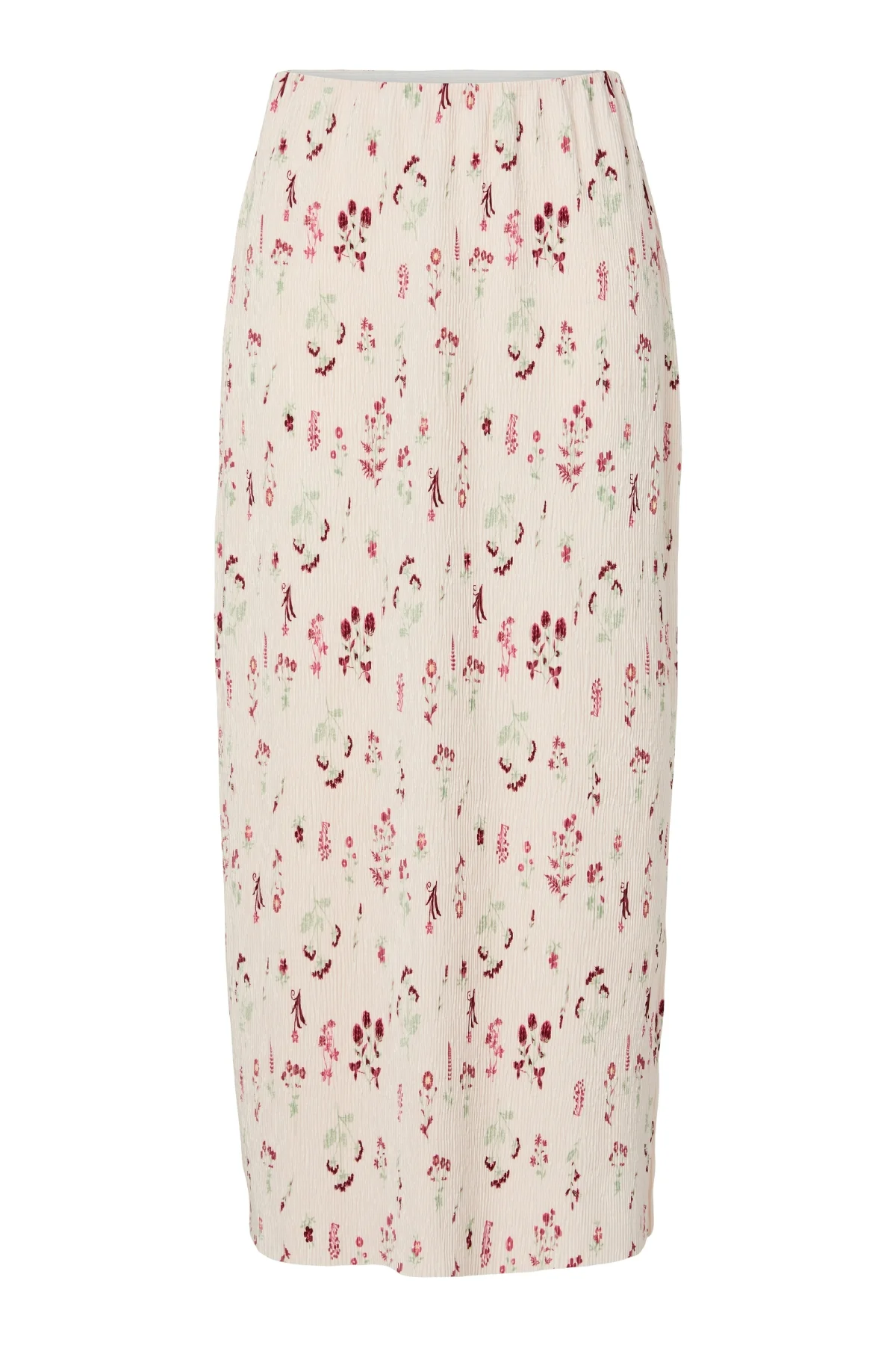 Flora Knöchelrock mit hoher Taille – Blütenblattrosa