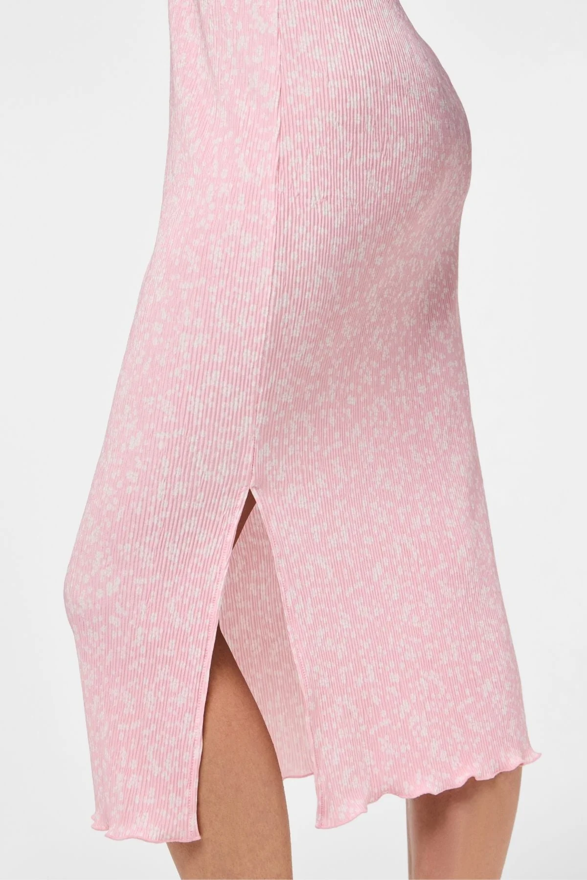 Flora Midi Kleid - Roseate Spoonbill Blume - Image 4