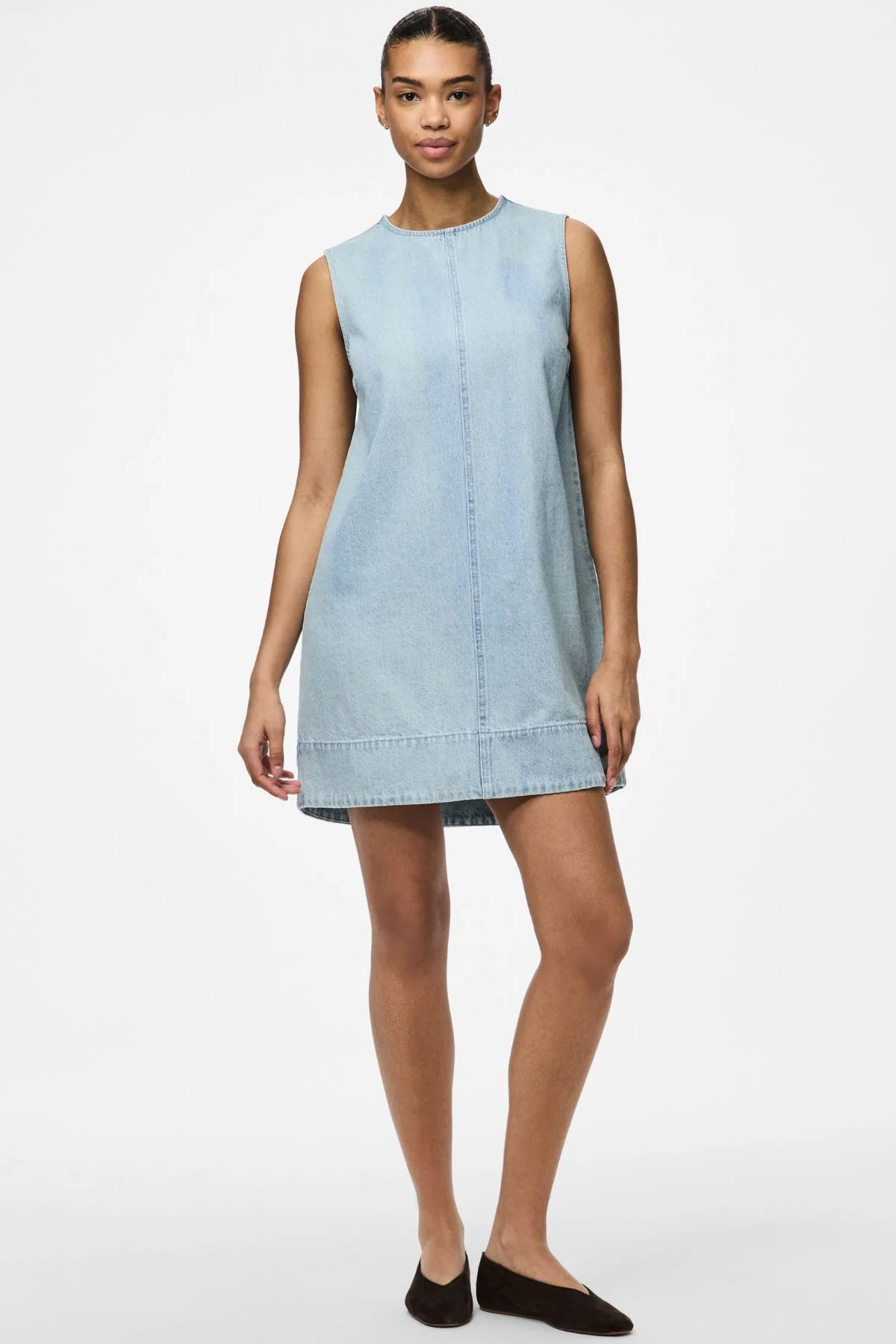 Flora Mini-Jeanskleid – Hellblauer Denim - Image 2