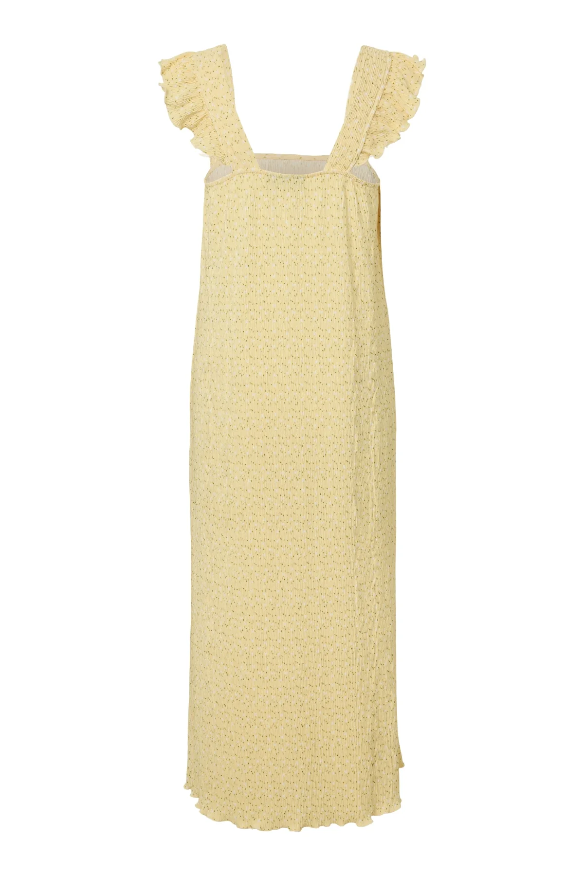 Volantkleid mit Flora-Trägern – Französische Vanille - Image 2