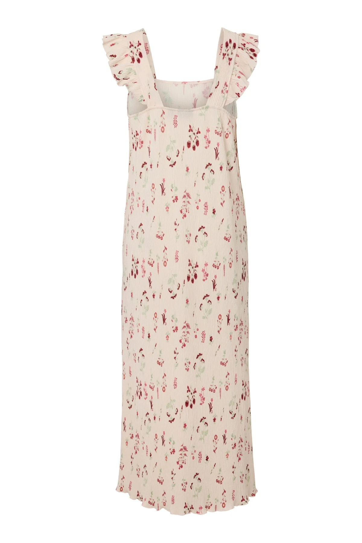 Volantkleid mit Flora-Trägern – Blütenblattrosa - Image 2