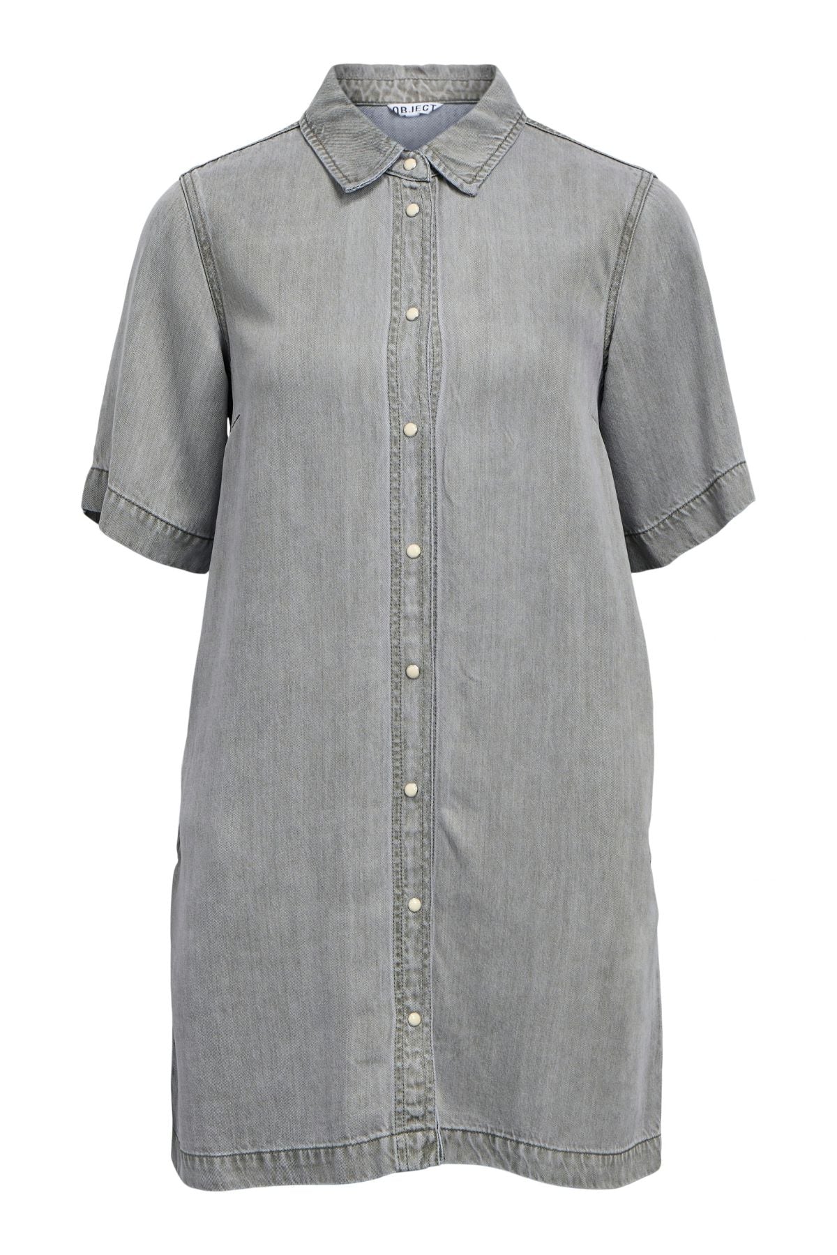 Frame 2/4 Re Denim-Kleid – Hellgrauer Denim