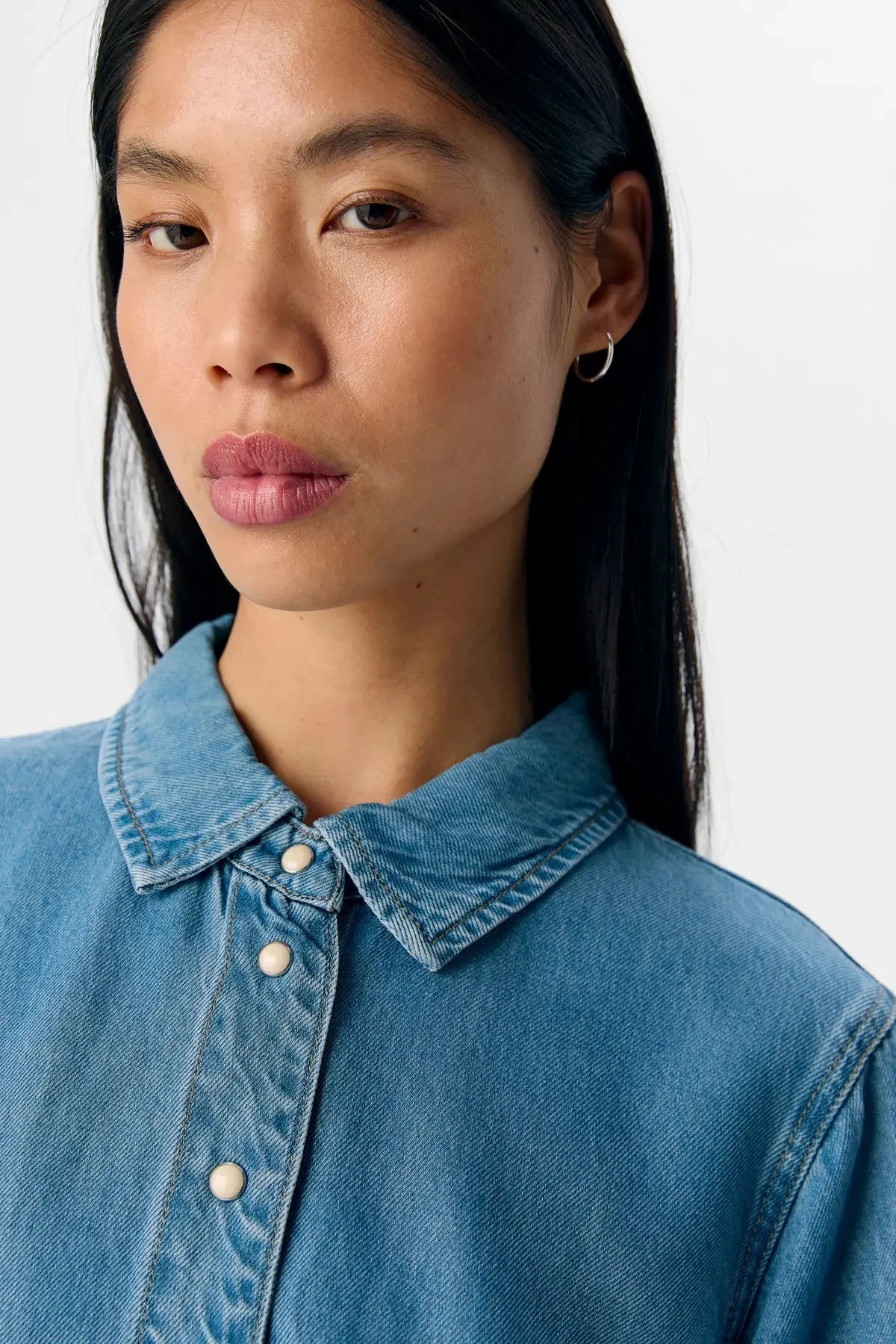 Rahmen Denim Top - Hellblau Denim - Image 5