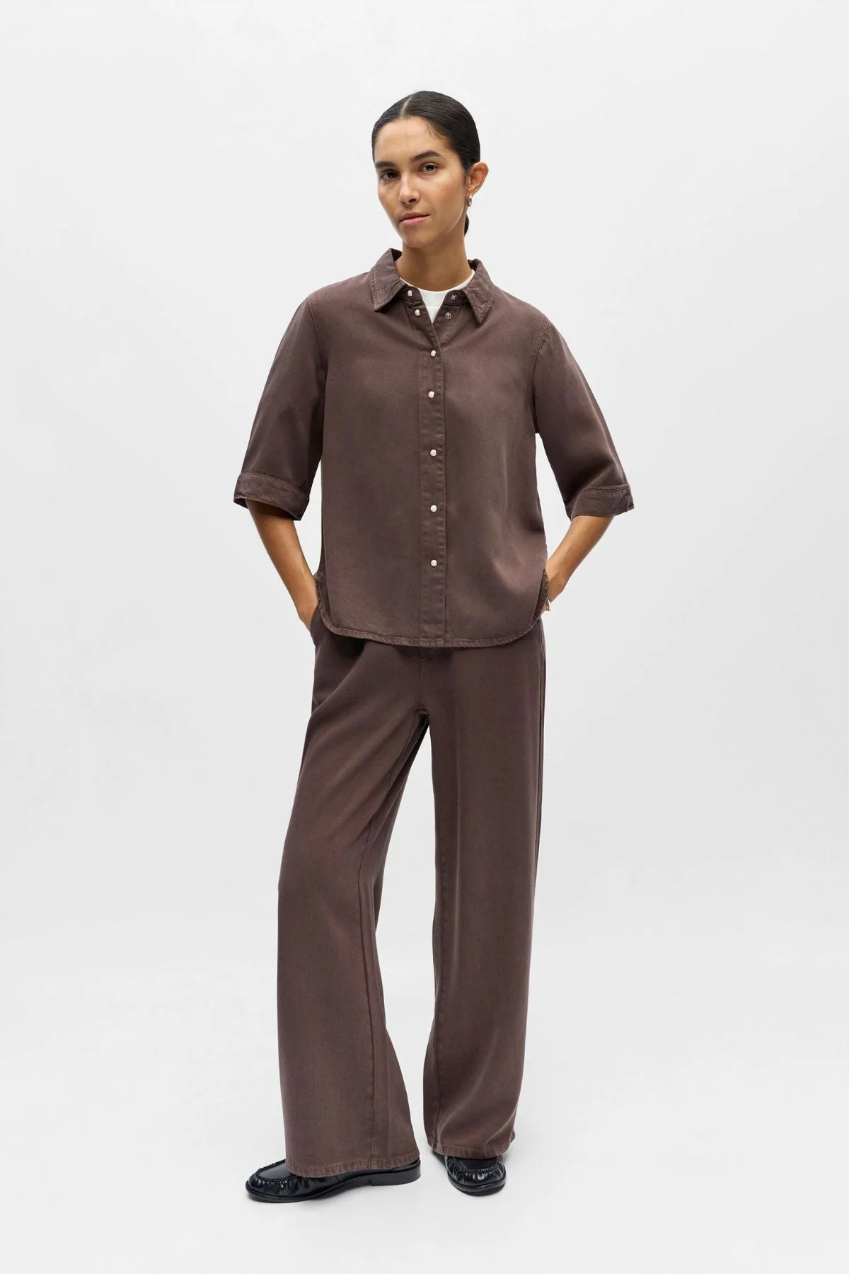 Frame Denim-Oberteil – Seal Brown - Image 2