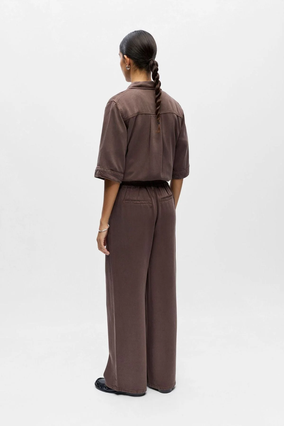 Frame Lisa Weite Hose – Seal Brown - Image 3