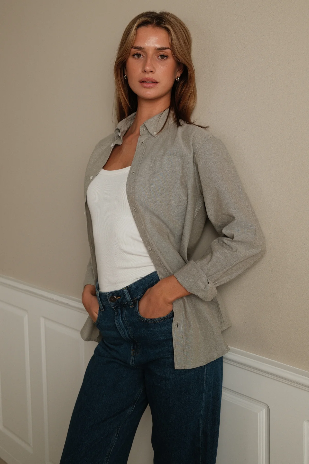 Freund Oxford Hemd - grau - Image 2