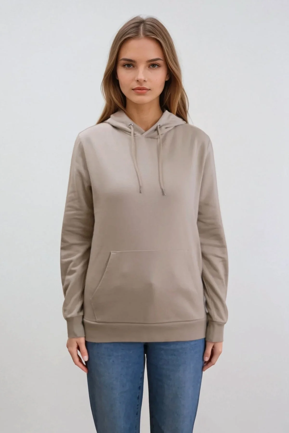 Freund Schweiß Hoodie - dunkles Beige - Image 2