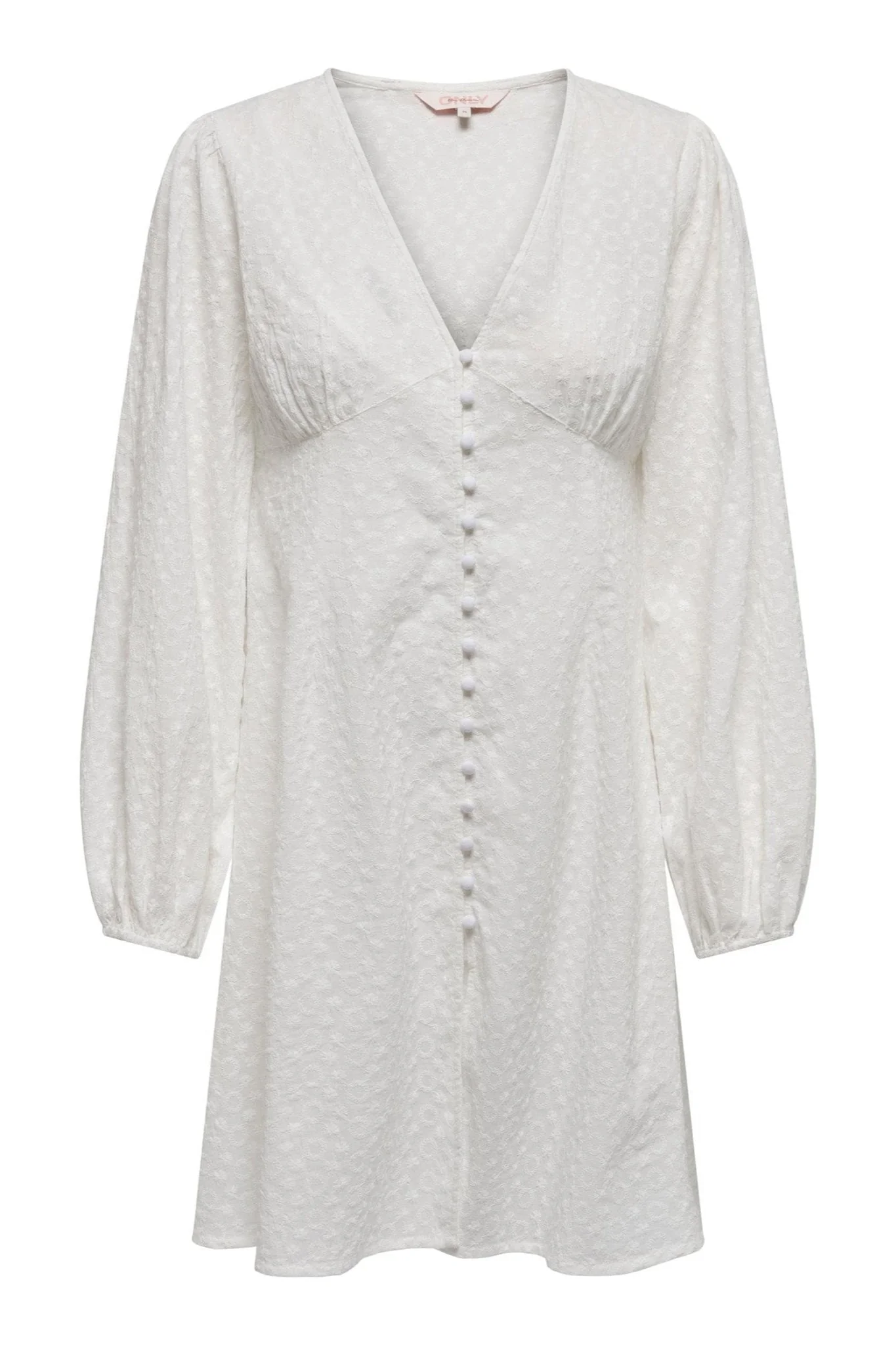 Freya V -Neck Kjole - Cloud Dancer