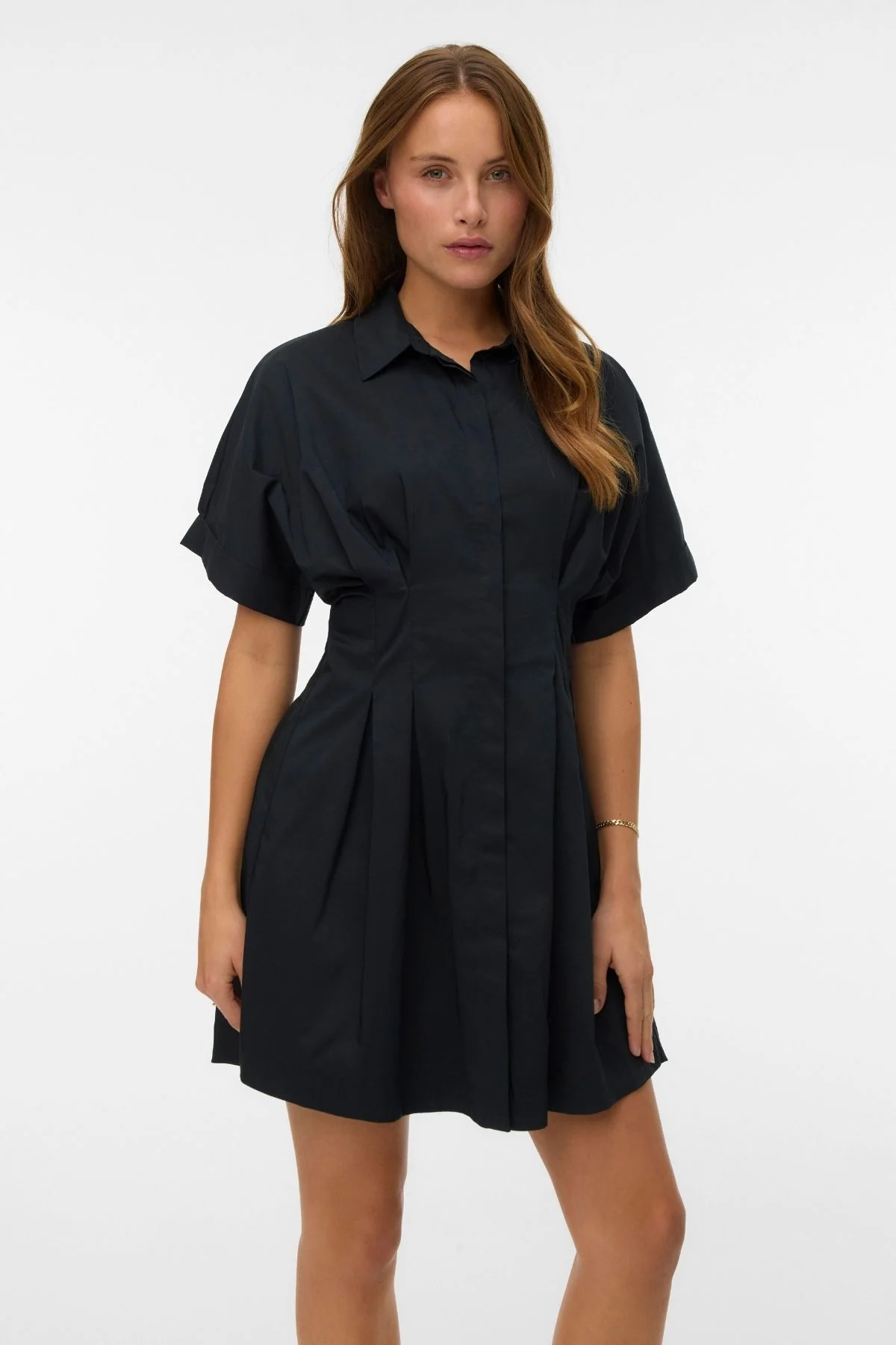 Friba kurzes Kleid - Schwarz