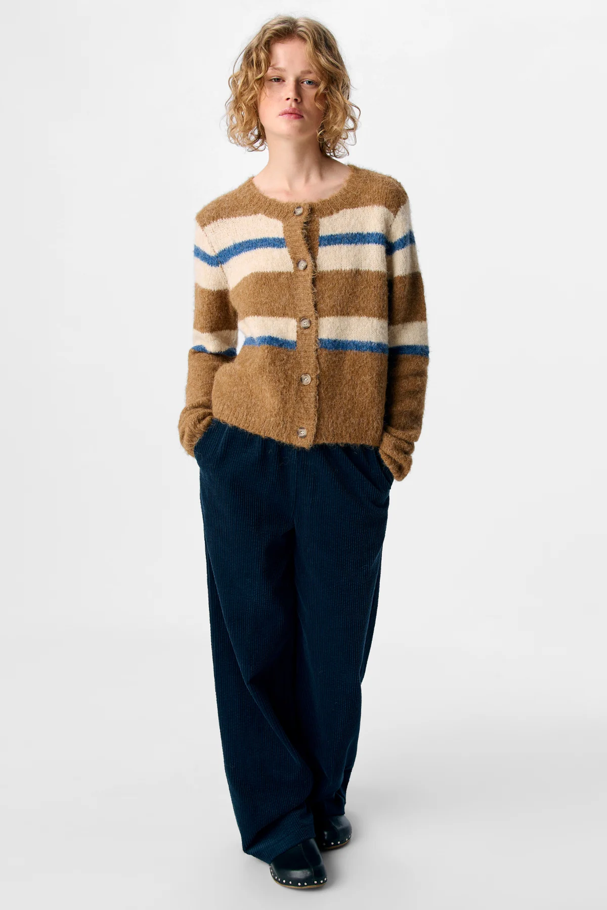 Galia -Strick -Strickjacke - Tannin Melange - Image 2