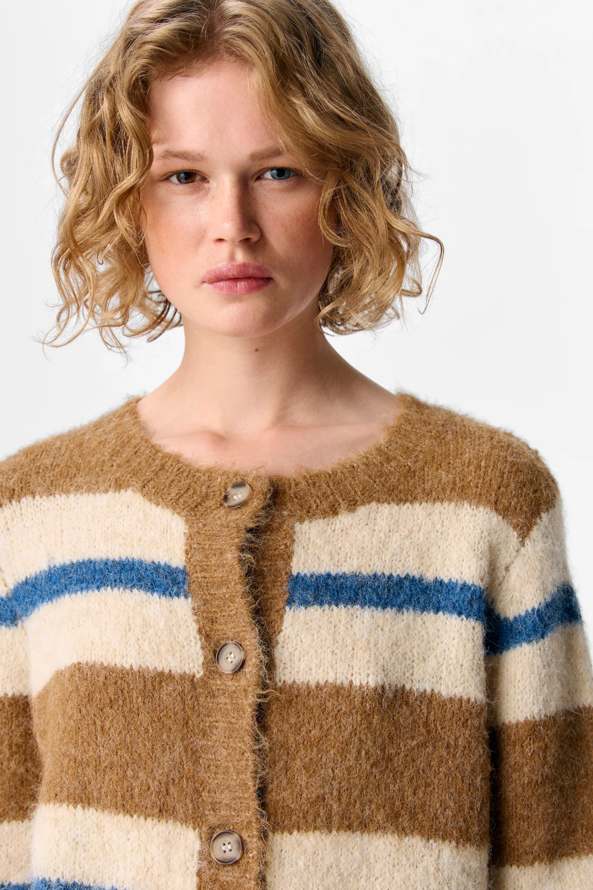 Galia -Strick -Strickjacke - Tannin Melange - Image 3