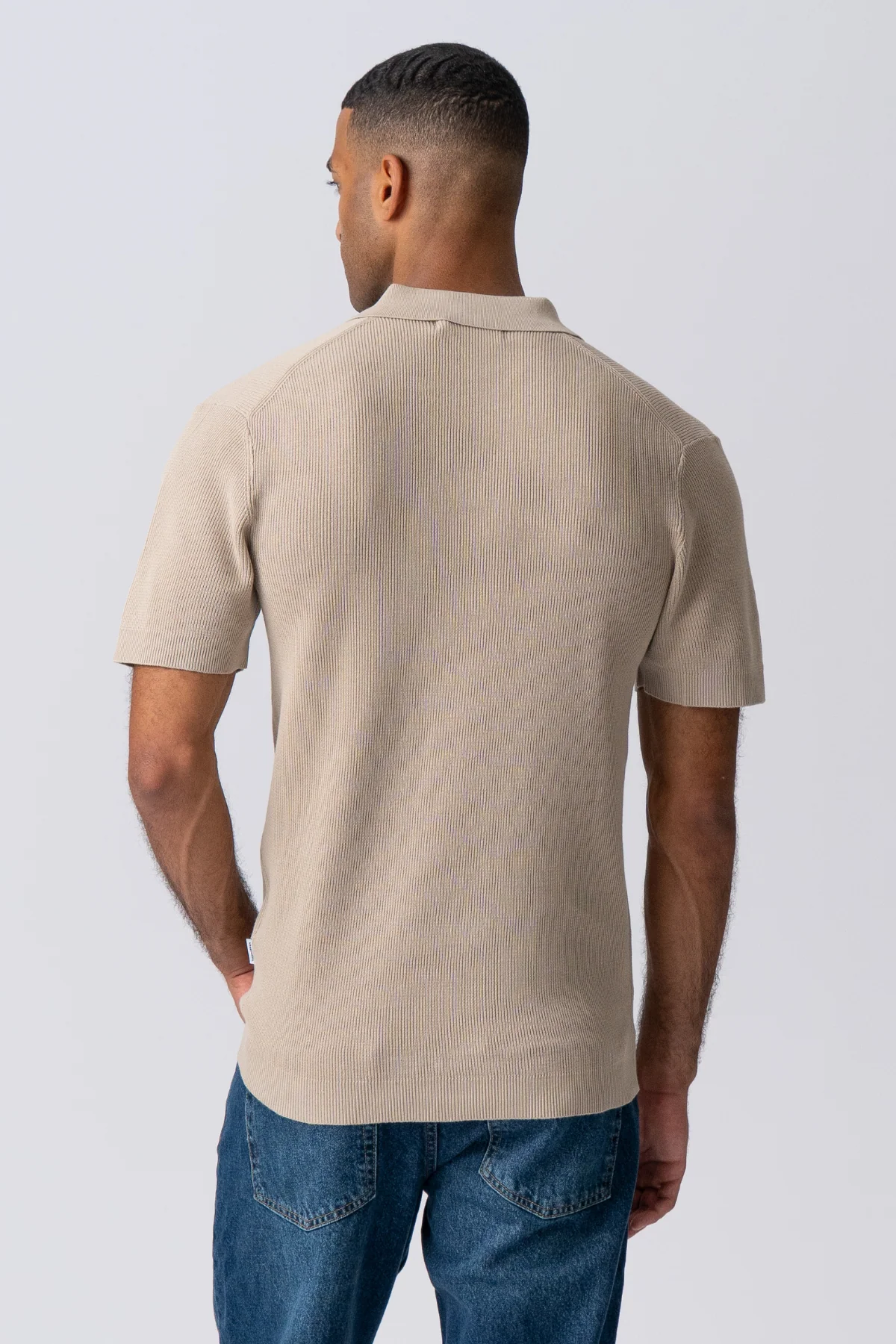 George gestrickt Polo - Beige - Image 6