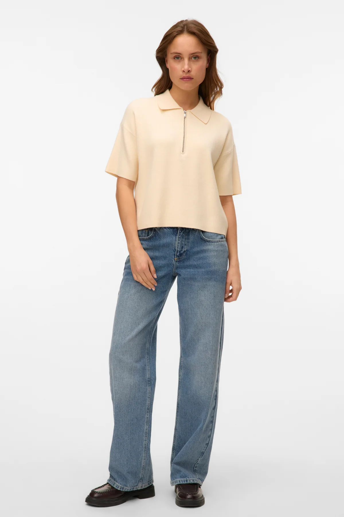 Gold 2/4 Poloneck Pullover - Birke - Image 2