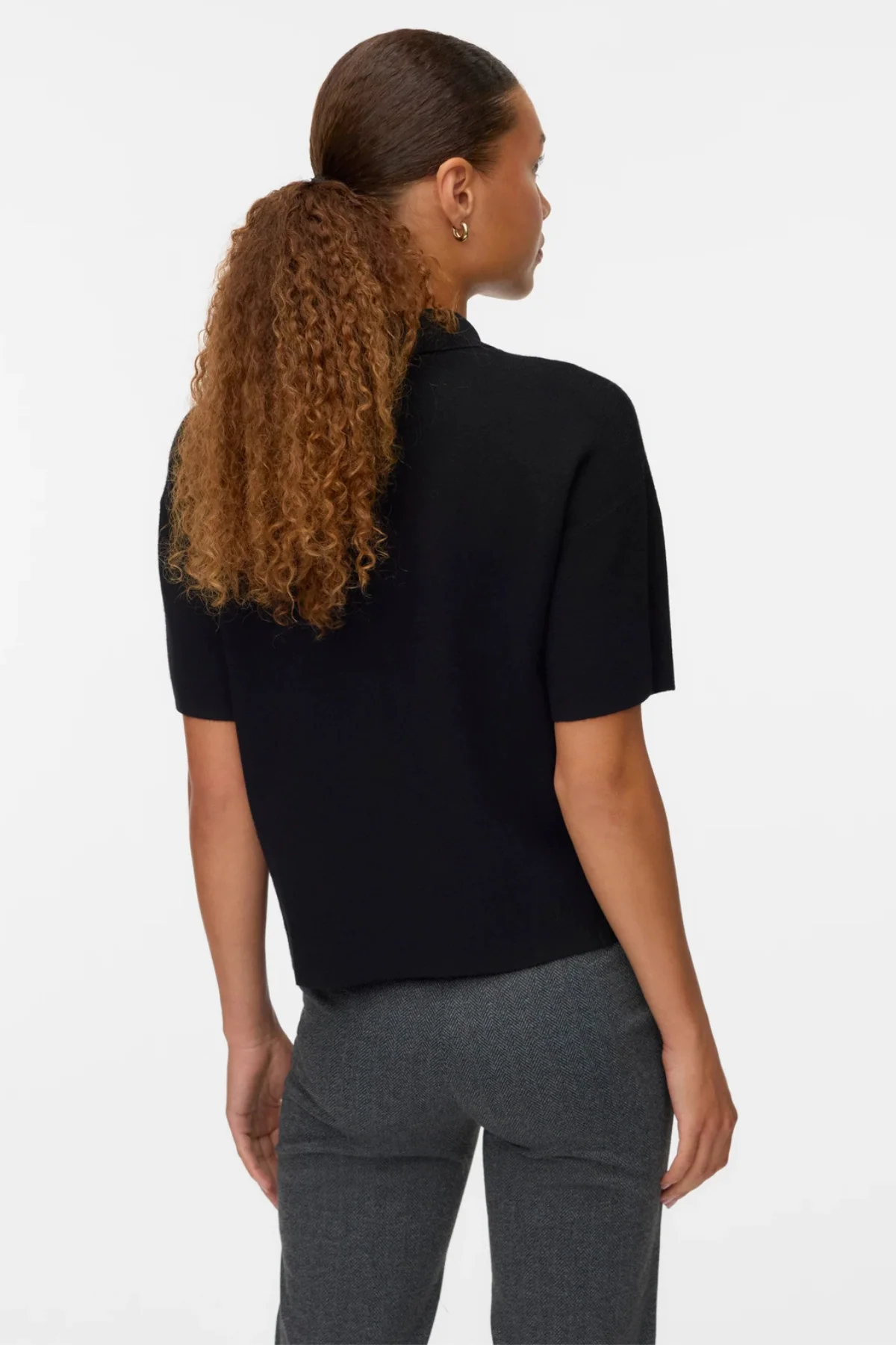Gold 2/4 Poloneck Pullover - Schwarz - Image 4