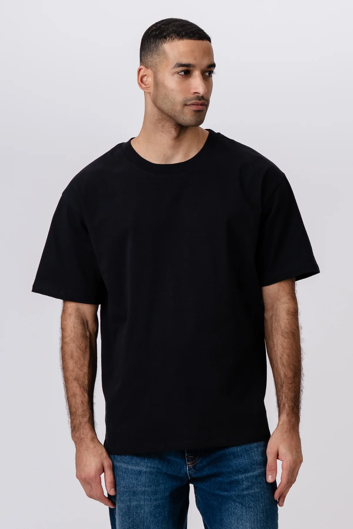 Schweres Boxfit-T-Shirt - Schwarz