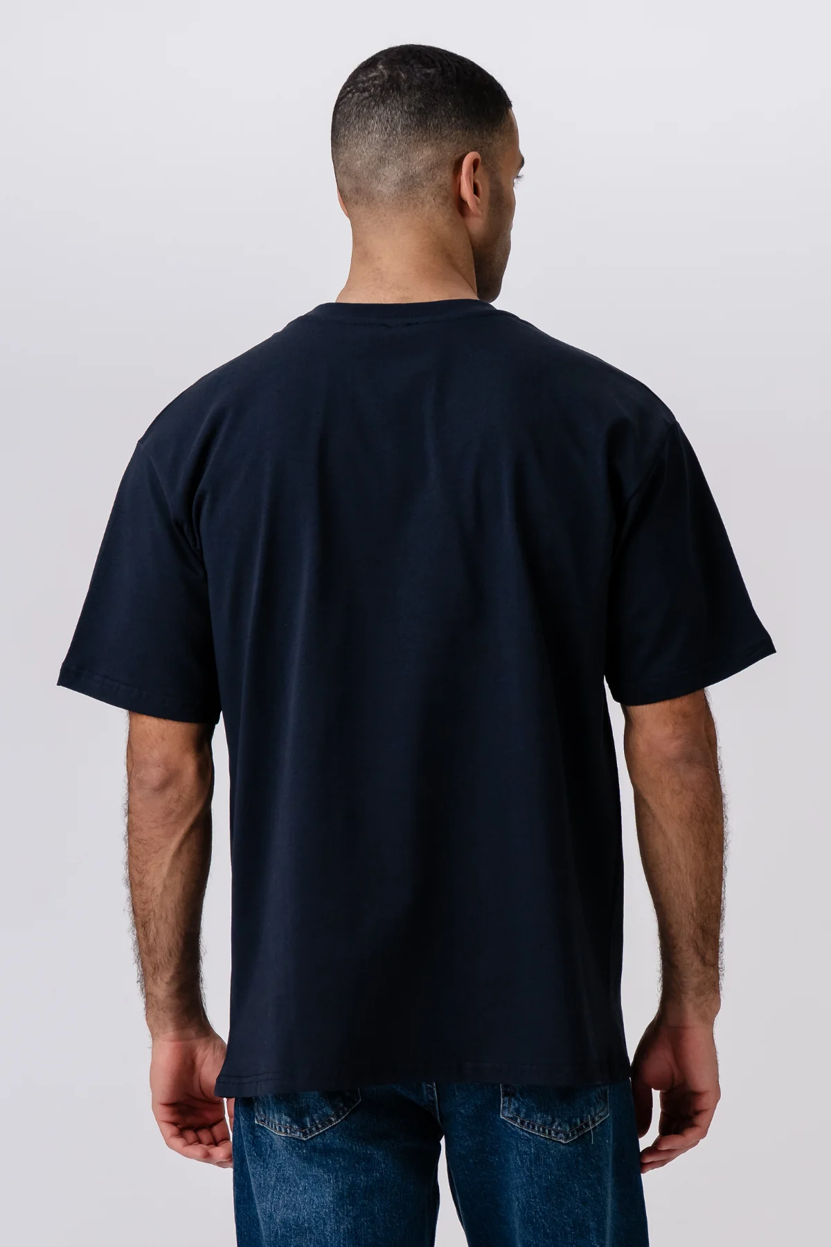 Schweres Boxfit-T-Shirt – Marineblau - Image 3