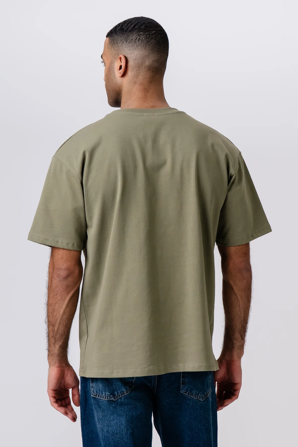 Schweres Boxfit-T-Shirt – Oliv - Image 3