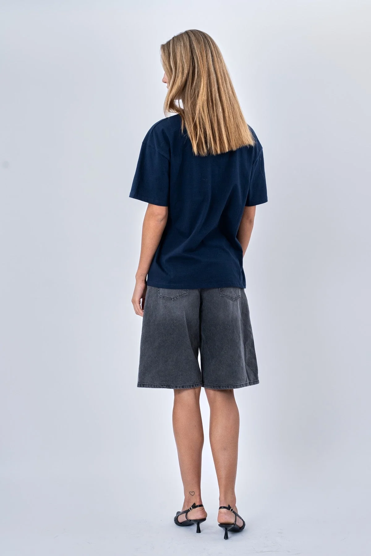 Schweres Boxfit-T-Shirt – Marineblau - Image 4