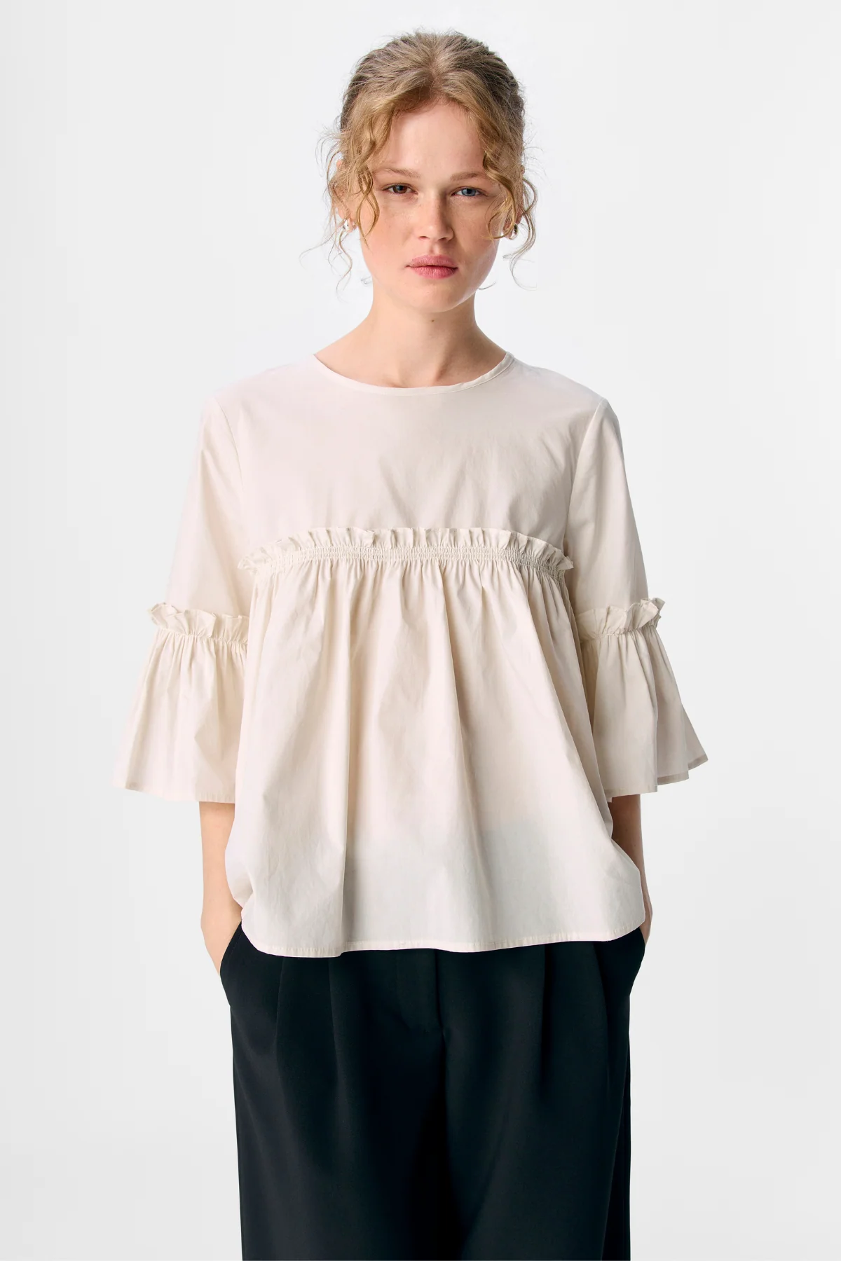 Hope Neck -Top - Weißer Sand