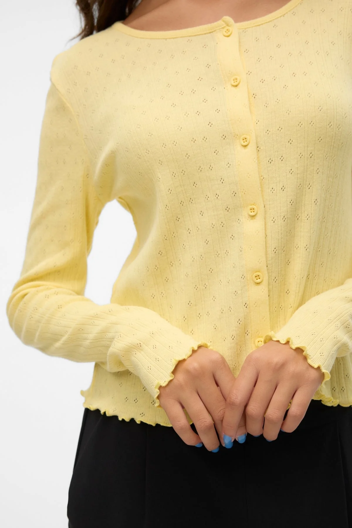 Isa O -Neck -Strickjacke - Anisblume - Image 3