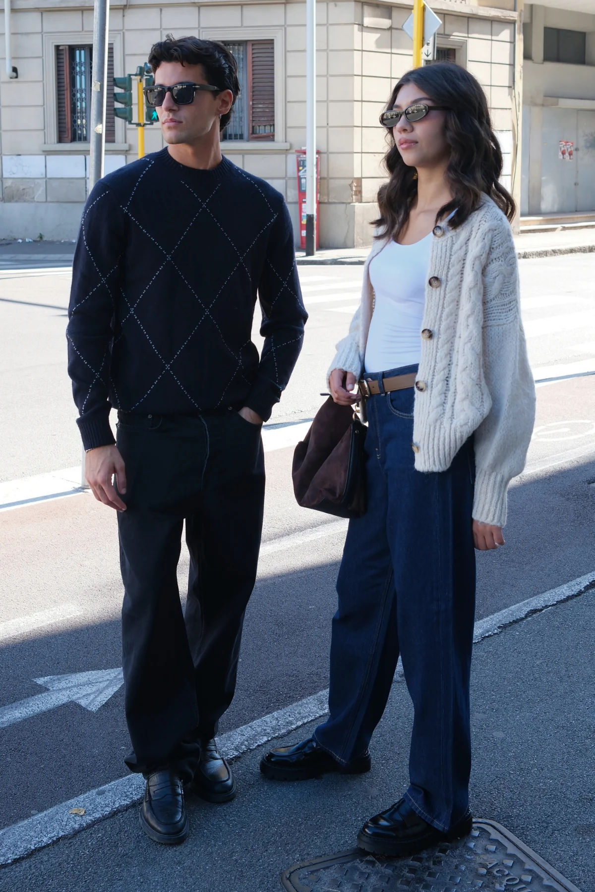 Isaac Wool Strick - dunkle Marine - Image 3