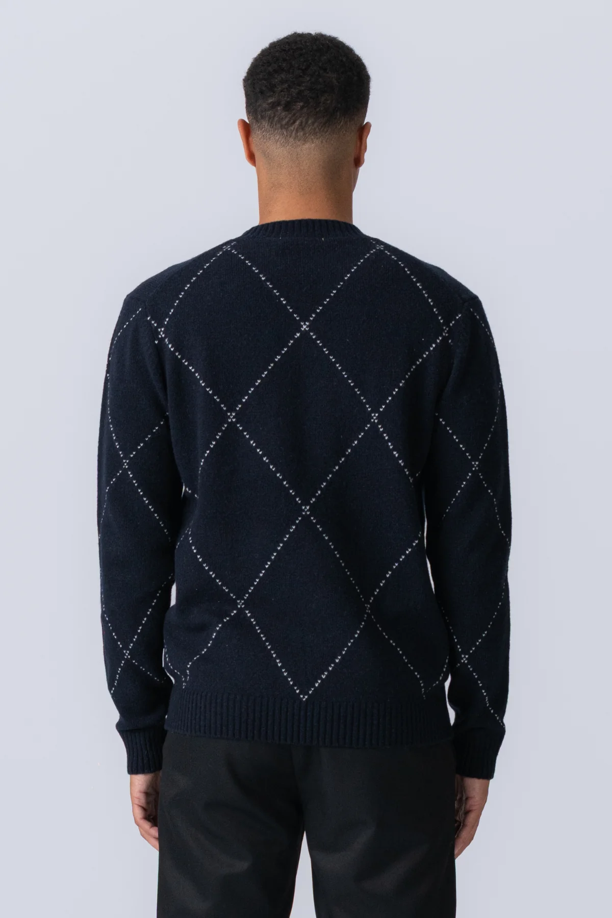 Isaac Wool Strick - dunkle Marine - Image 8