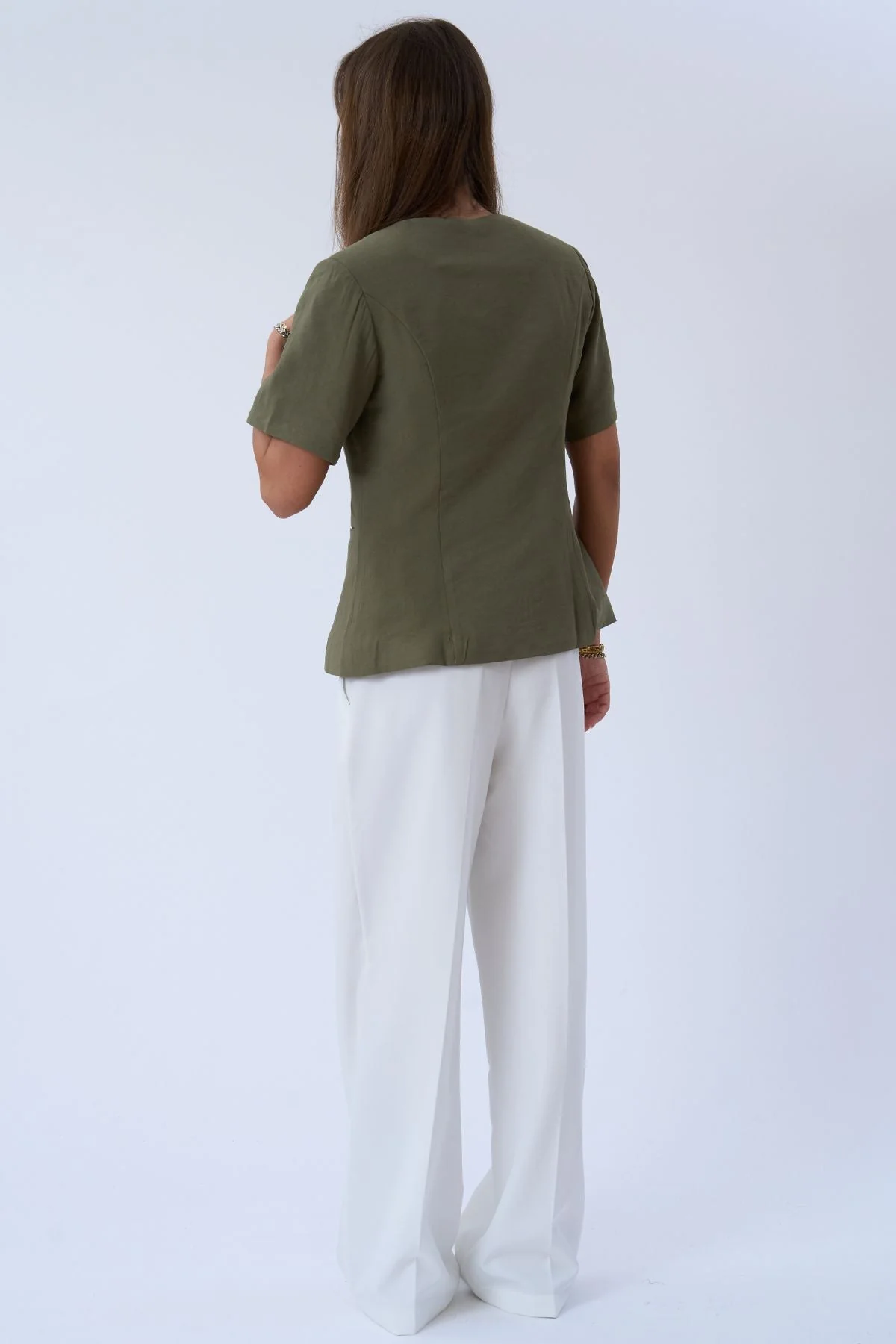 Isolde-Blazer – Oliv - Image 4