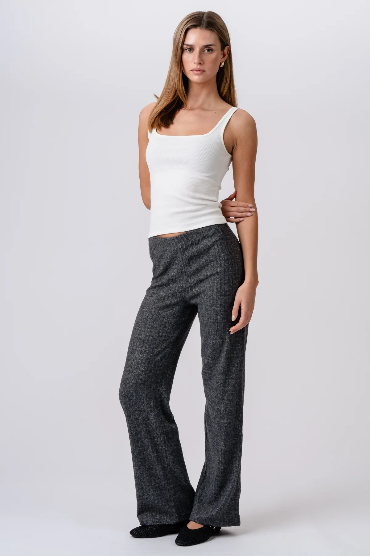 Efeu-Strick Pants - Anthrazit - Image 5
