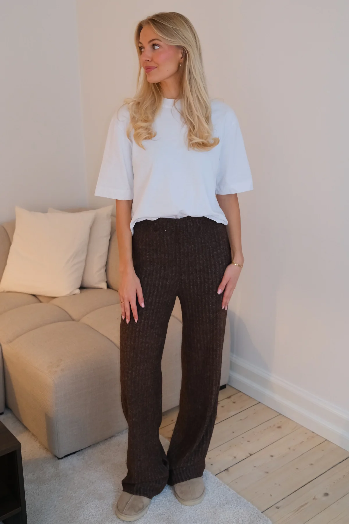 Efeu-Strick Pants - Braun - Image 2