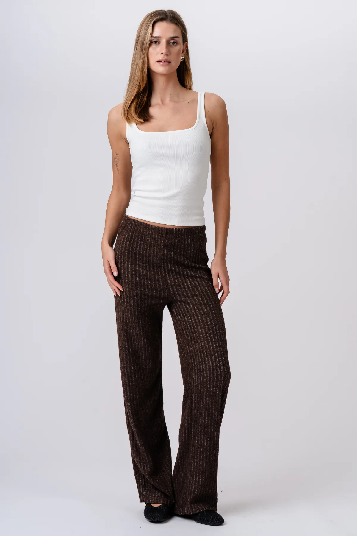 Efeu-Strick Pants - Braun - Image 5