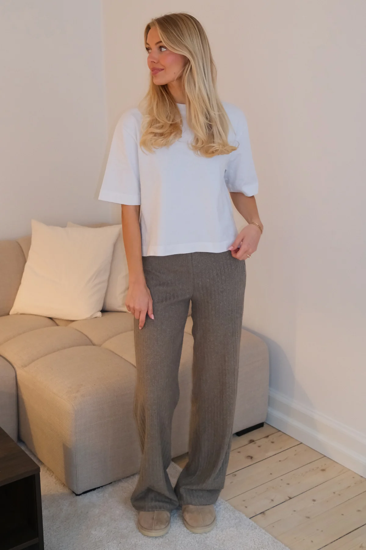 Efeu-Strick Pants - Khaki - Image 2