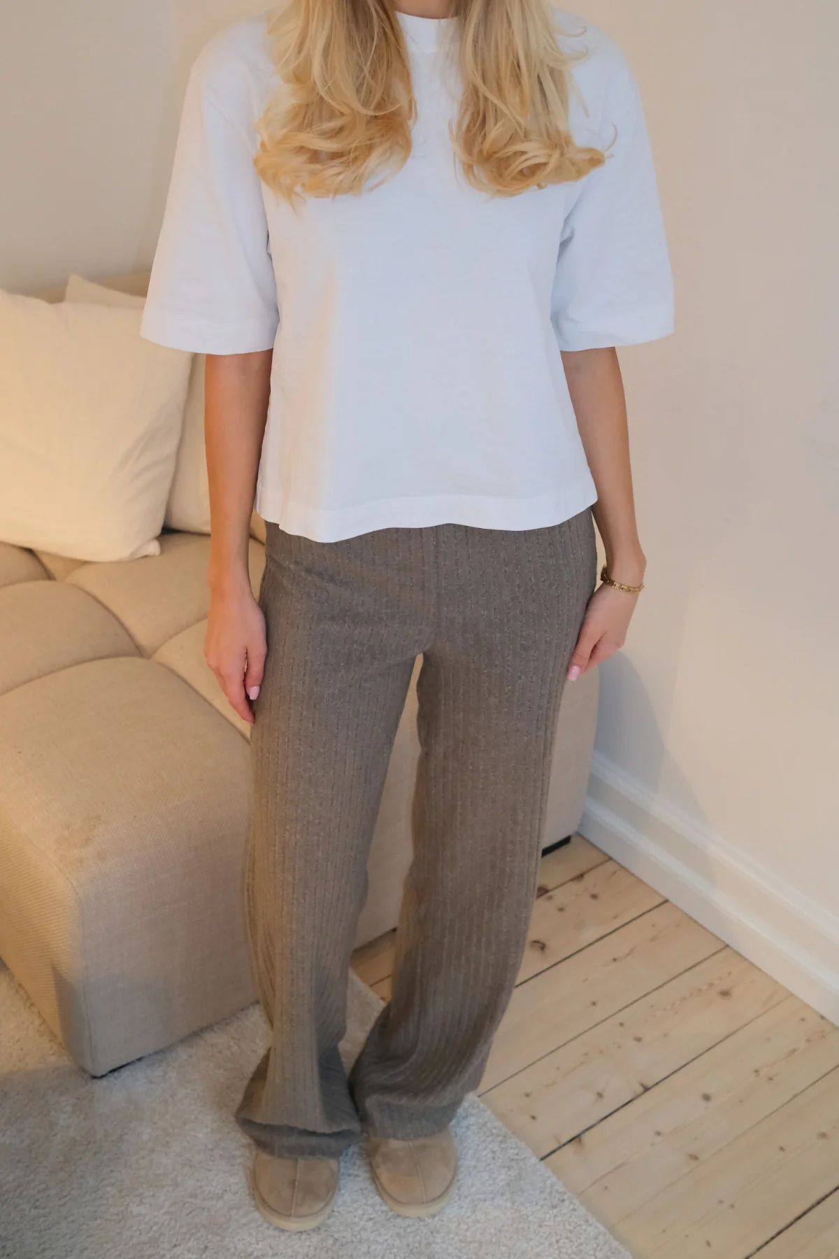 Efeu-Strick Pants - Khaki - Image 3