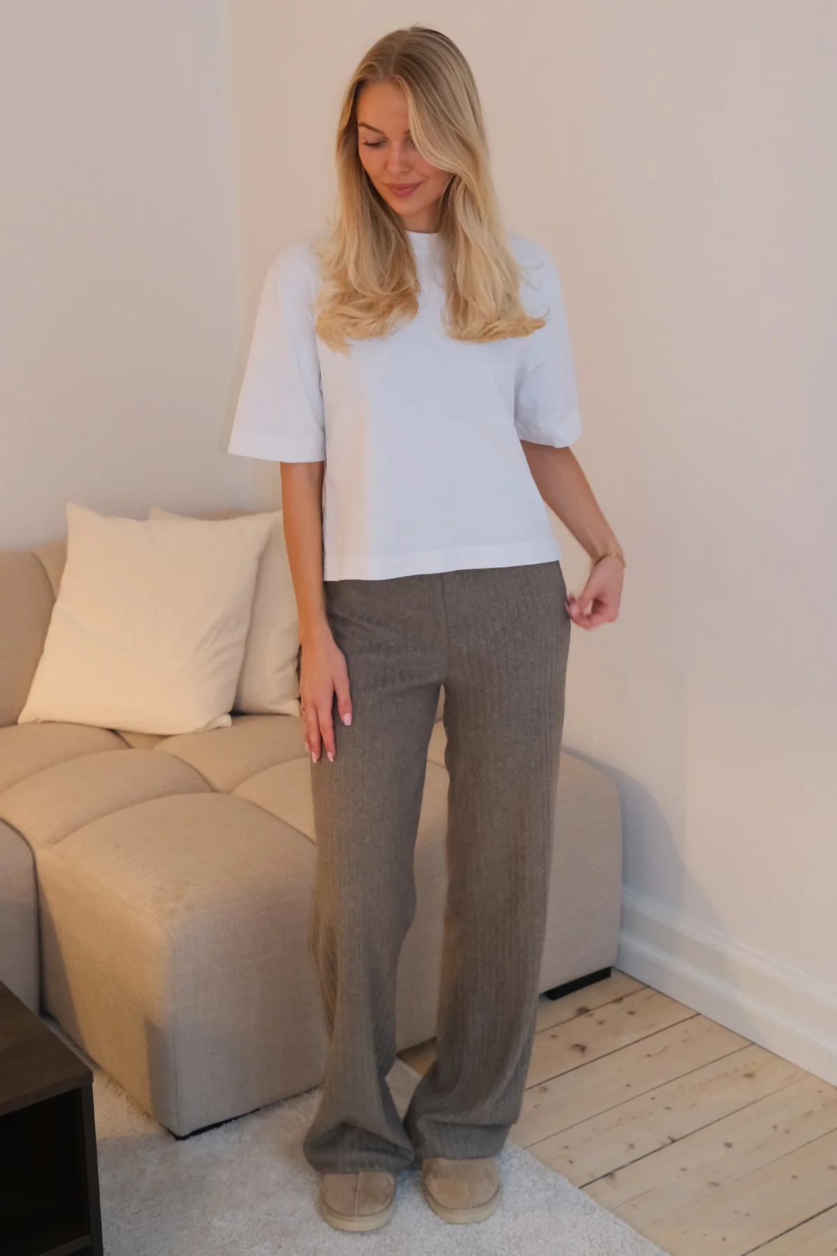 Efeu-Strick Pants - Khaki - Image 4