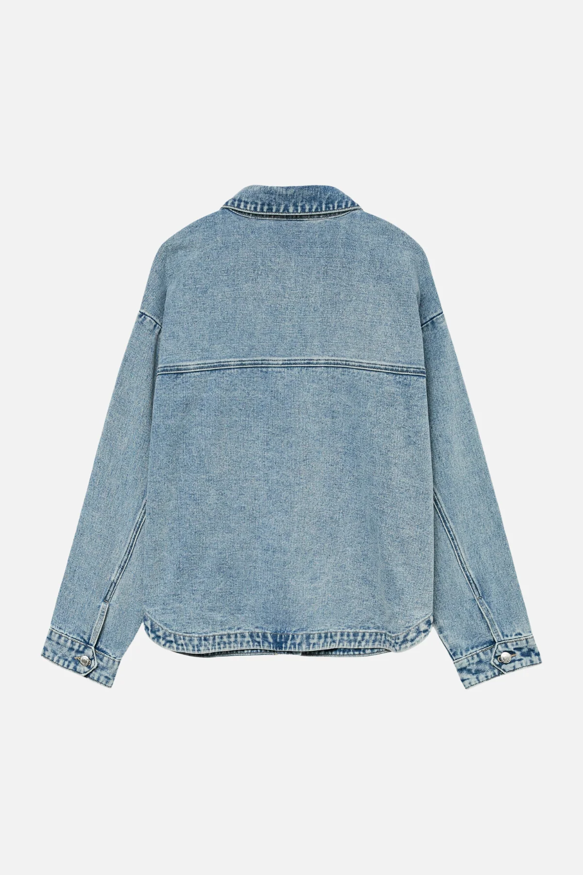 Jamie Denim Shacket - Hellblauer Denim - Image 7